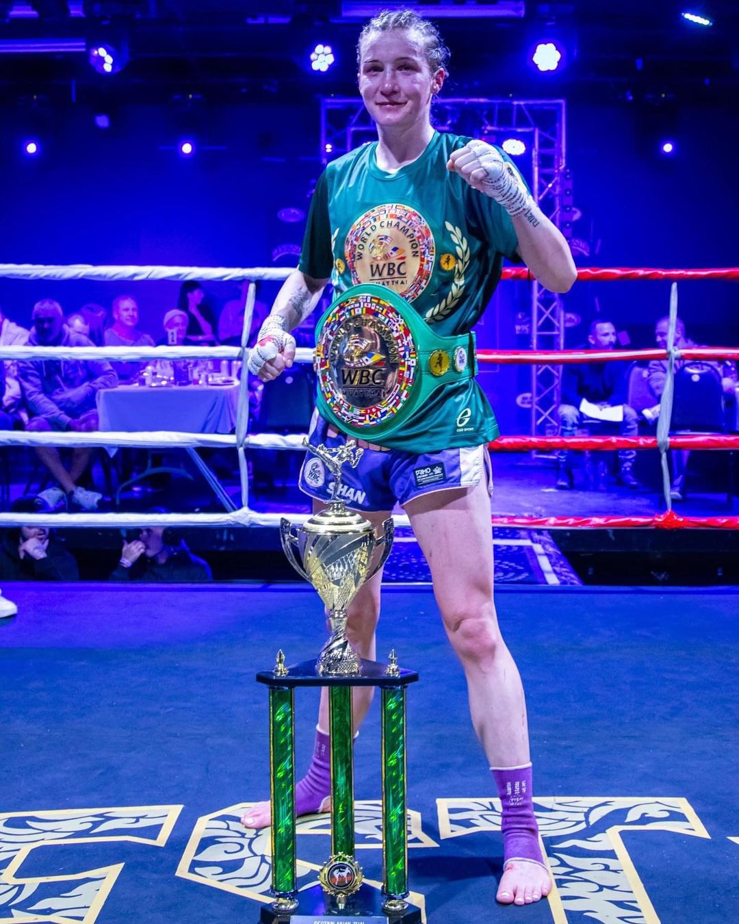 WBC Muay Thai Winner With Belts