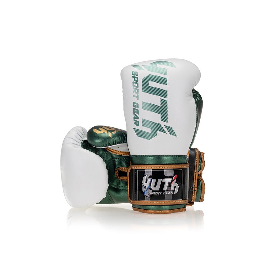 WBC X Yuth Hybrid Competition Boxing Gloves - Fight.ShopBoxing GlovesYuth X WBCWhite/Green8oz