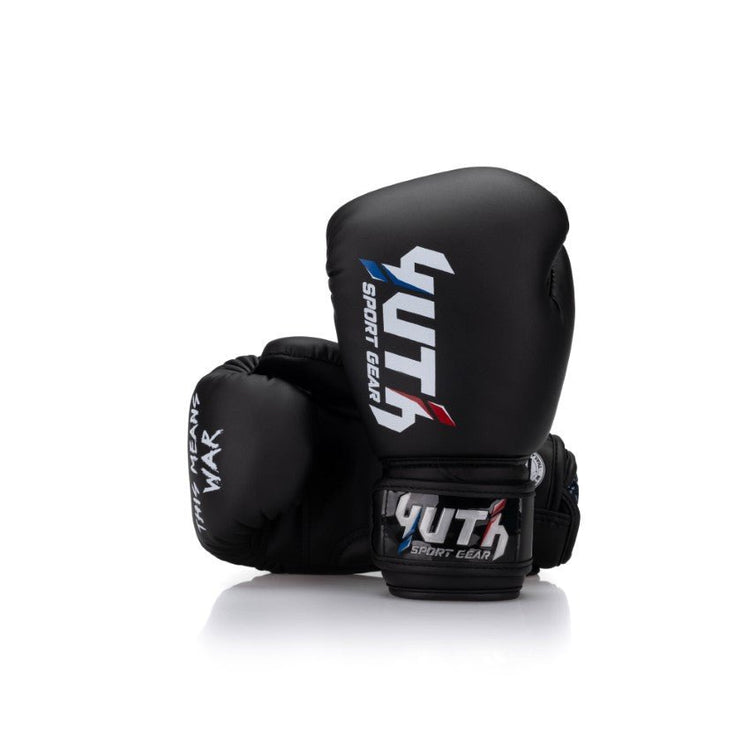Black Yuth-Sport Line Boxing Gloves Kids 4oz Back/Front