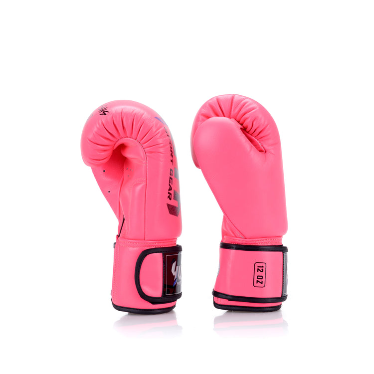 Hot Pink Yuth - Sport Line Boxing Gloves 8oz Side