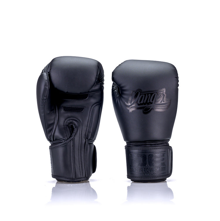 Black Danger Equipment Super Max Boxing Glove Semi-Leather Back/Front