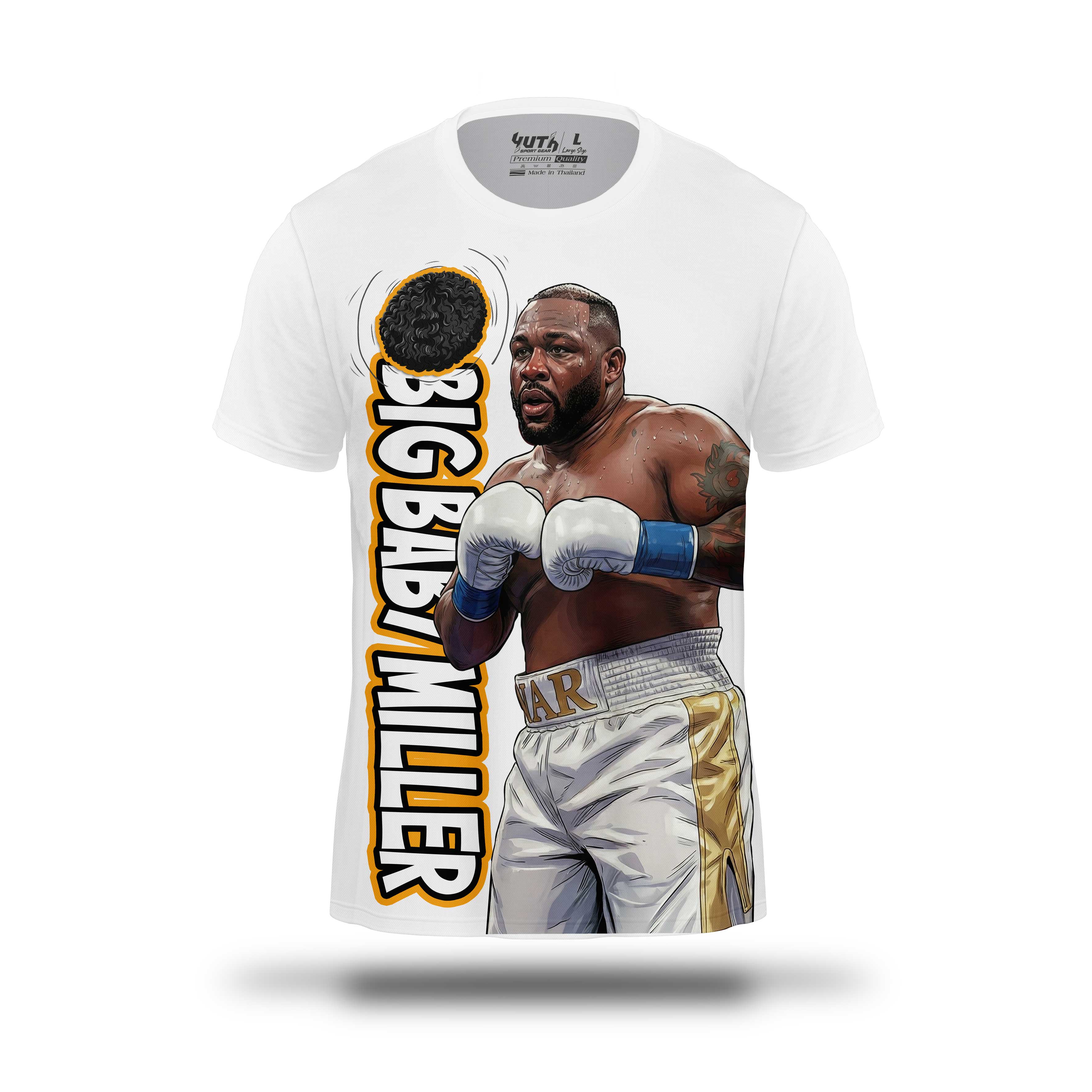 Big Baby Miller Training T-Shirt - Fight.ShopT-ShirtFight.ShopWhiteXS
