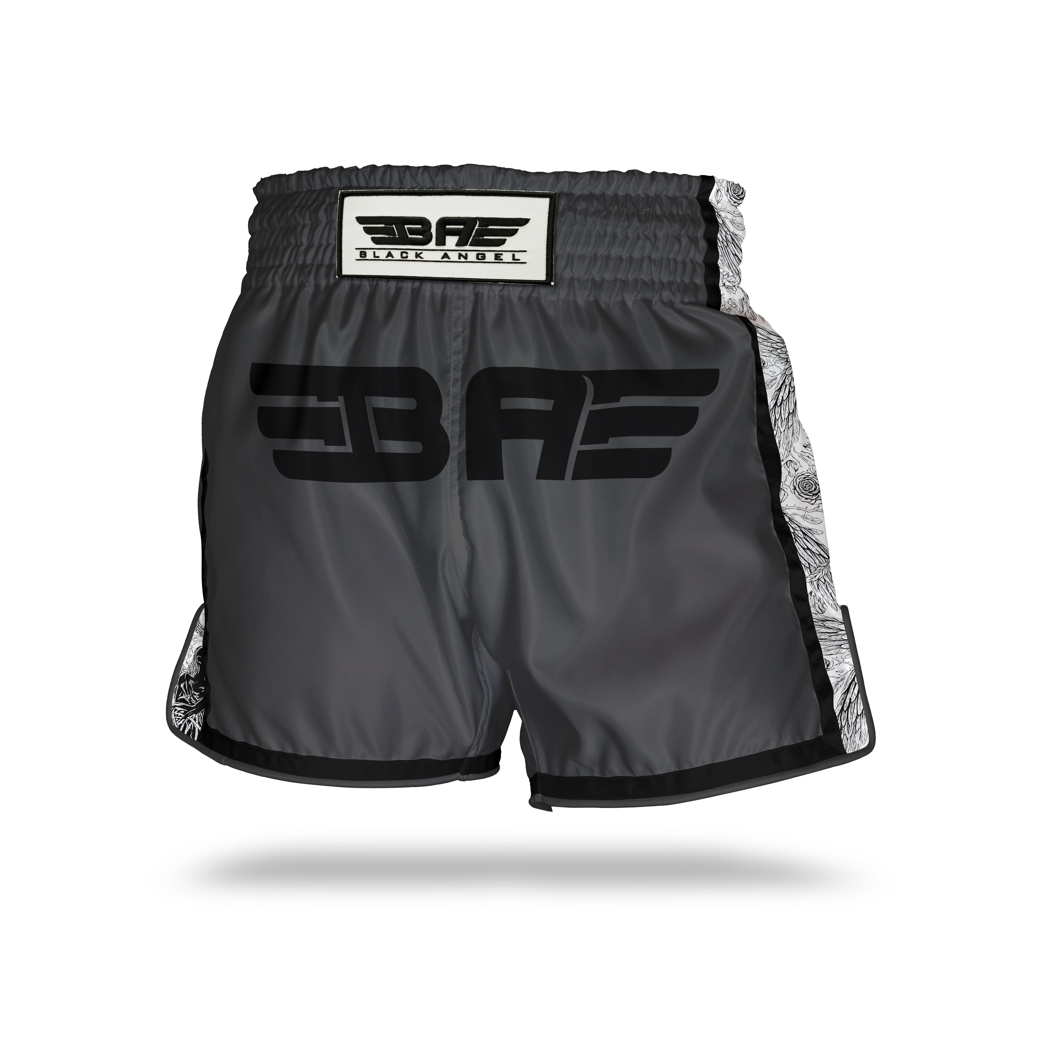 Black Angel Black Muay Thai Shorts - Fight.ShopMuay Thai ShortBlack AngelXS
