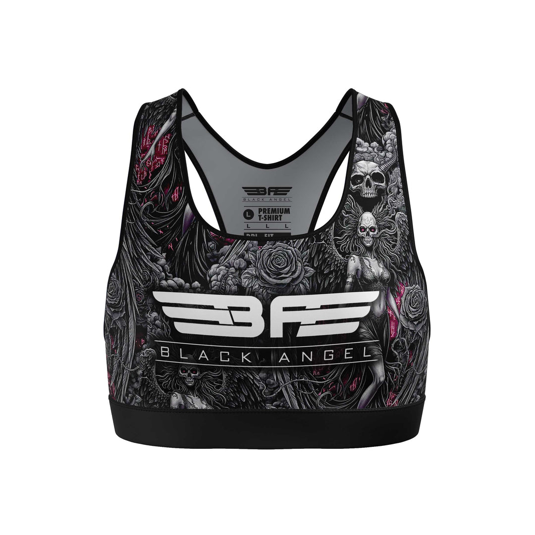 Black Angel Black Sport Bra - Fight.ShopSports braBlack AngelXS