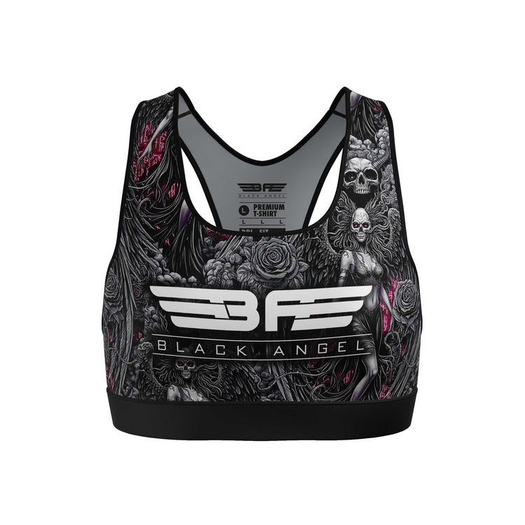 Black Angel Black Sport Bra - Fight.ShopSports braBlack AngelXS