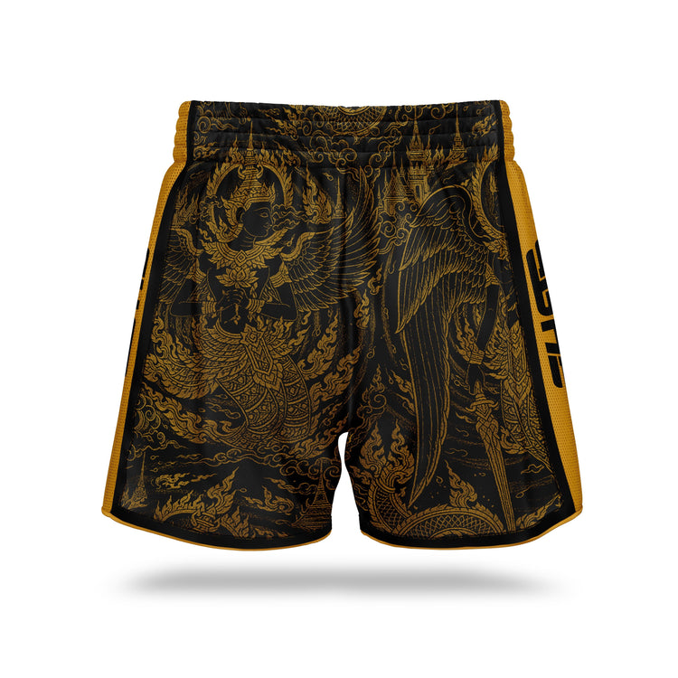 Black Angel Golden Boxing Shorts - Fight.ShopBoxing shortsBlack AngelXS