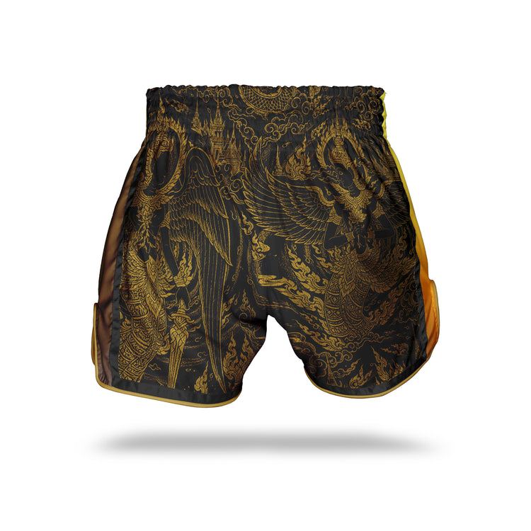 Black Angel Golden Muay Thai Shorts - Fight.ShopMuay Thai ShortBlack AngelXS
