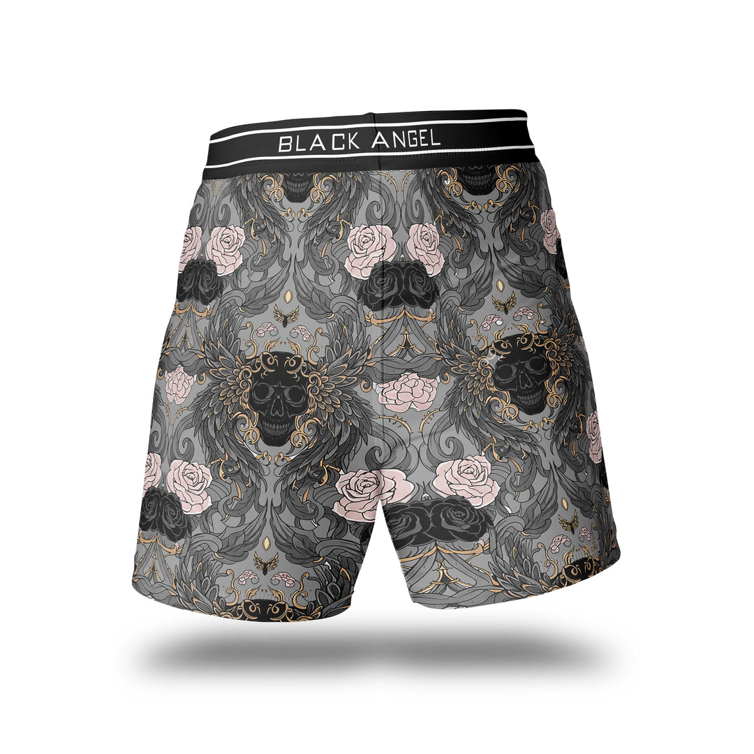 Black Angel Grey Comprssion Shorts - Fight.ShopCompression ShortsBlackangelXS