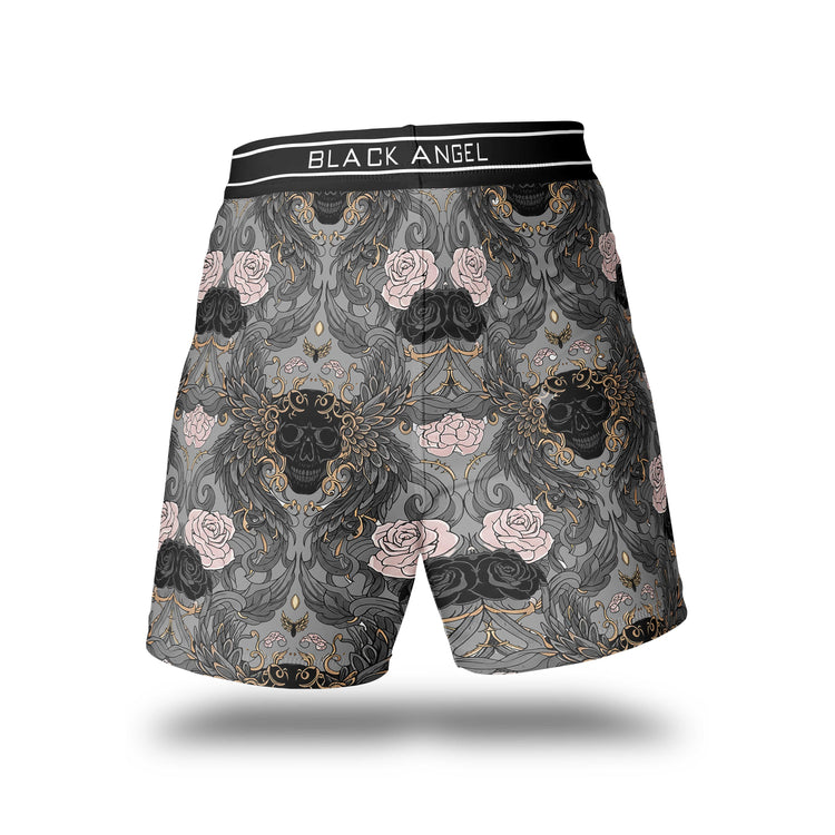 Black Angel Grey Comprssion Shorts - Fight.ShopCompression ShortsBlackangelXS