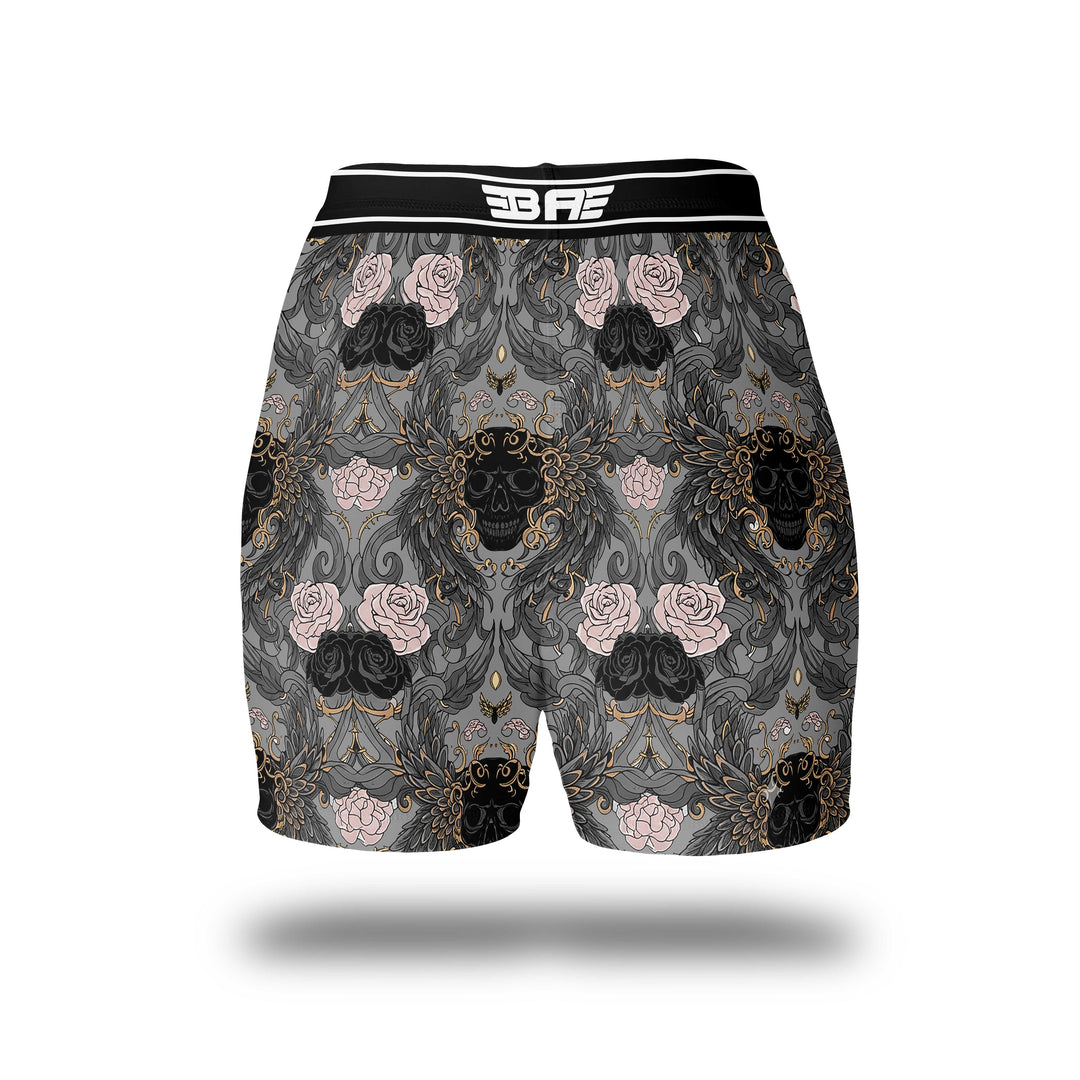 Black Angel Grey Comprssion Shorts - Fight.ShopCompression ShortsBlackangelXS