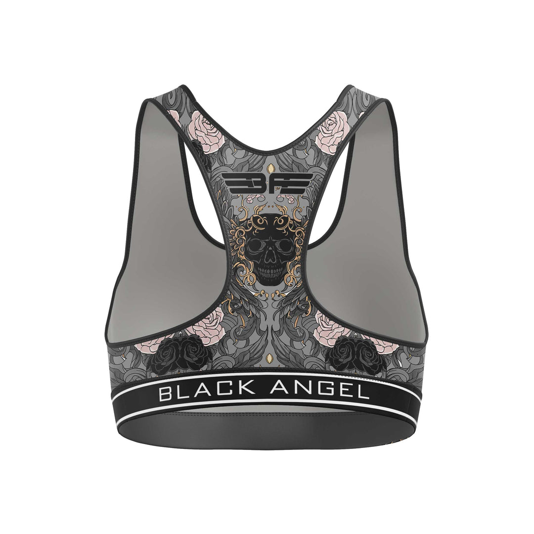 Black Angel Grey Sport Bra - Fight.ShopSports braBlack AngelXS