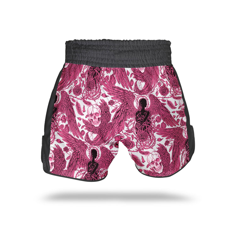 Black Angel Pink Muay Thai Shorts - Fight.ShopMuay Thai ShortBlack AngelXS