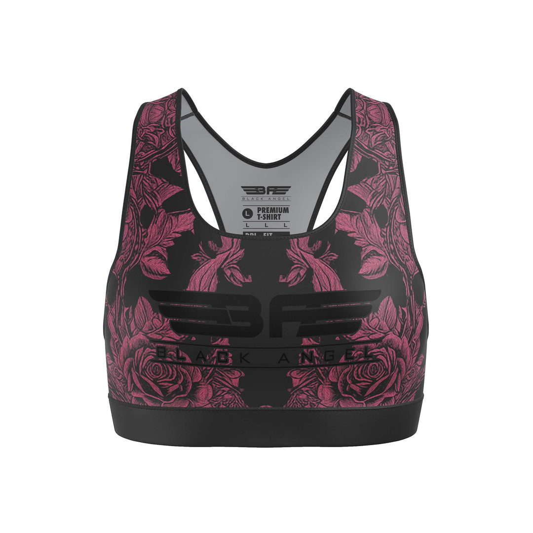 Black Angel Pink Sport Bra - Fight.ShopSports braBlack AngelXS
