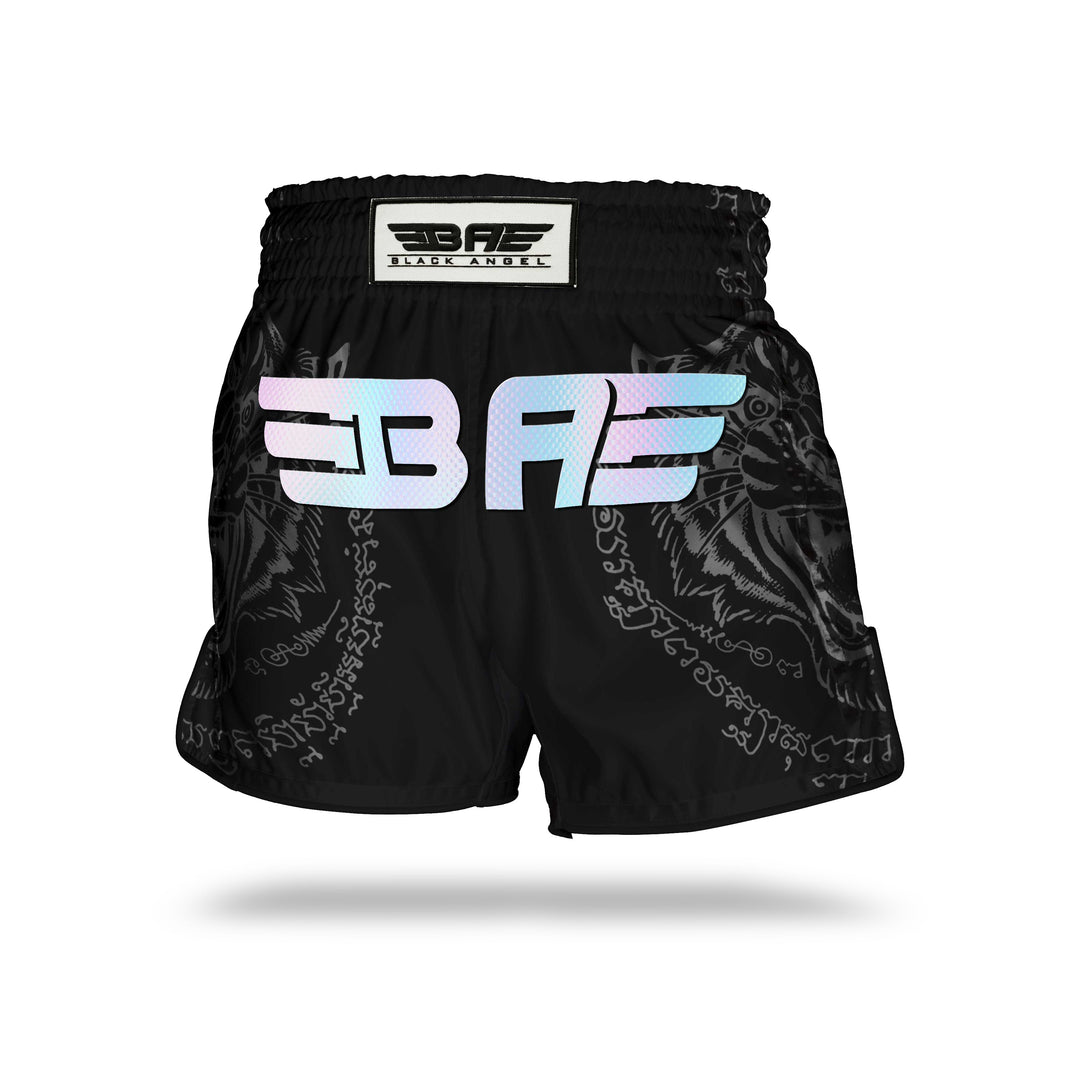 Black Angel Sak Yant Muay Thai Shorts - Fight.ShopMuay Thai ShortBlack AngelXS