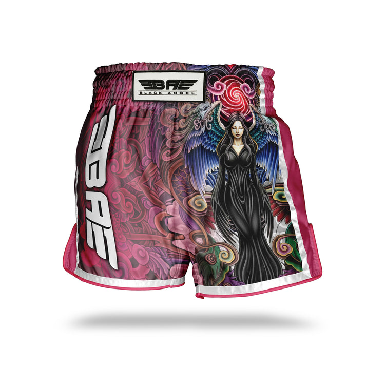 Black Angel Sublimation Muay Thai Shorts - Fight.ShopMuay Thai ShortBlack AngelXS