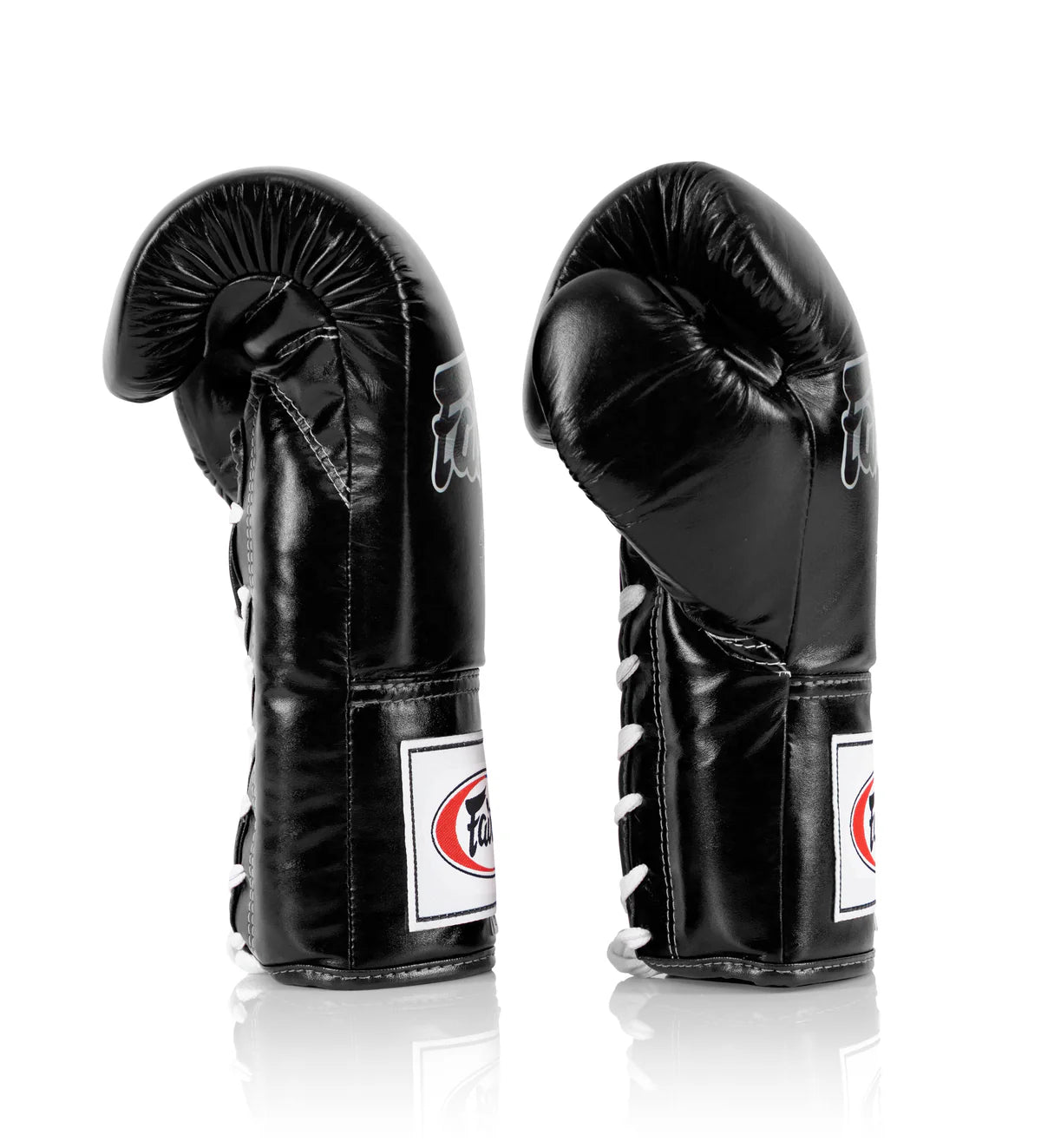 Fairtex BGL6 Pro Laced Competition Gloves - Locked Thumb (Leather) - Fight.ShopBoxing GlovesFairtexBlack10oz