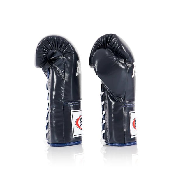 Fairtex BGL6 Pro Laced Competition Gloves - Locked Thumb (Leather) - Fight.ShopBoxing GlovesFairtexBlue10oz