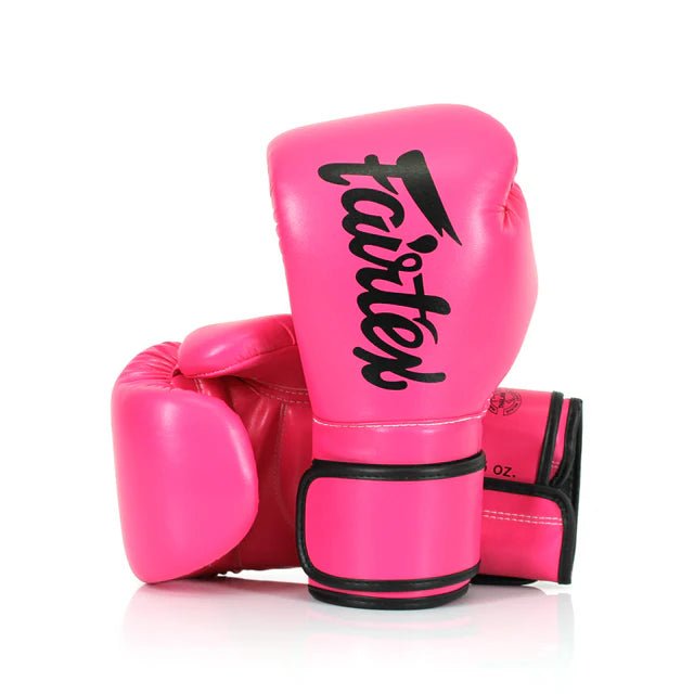 Fairtex BGV14 Microfiber Muay Thai Boxing Gloves - Fight.ShopBoxing GlovesFairtexPink/Black10oz