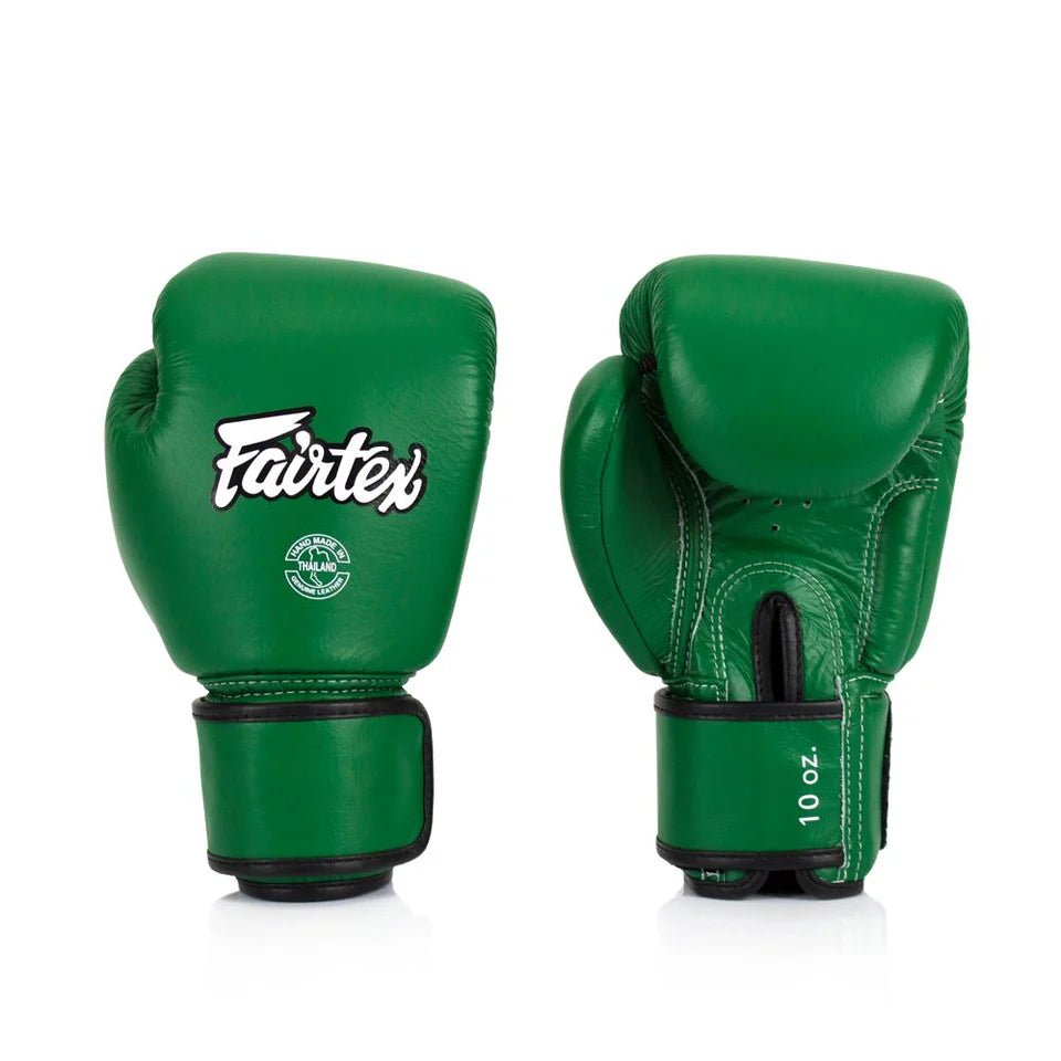 Fairtex BGV16 Leather Muay Thai Boxing Gloves - Fight.ShopBoxing GlovesFairtexGreen10oz