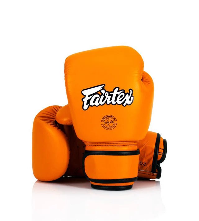 Fairtex BGV16 Leather Muay Thai Boxing Gloves - Fight.ShopBoxing GlovesFairtexOrange10oz