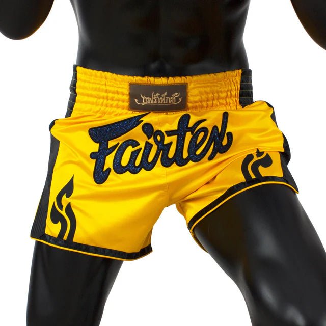 Fairtex BS1701 Yellow Slim Cut Muay Thai Boxing Shorts - Fight.ShopMuay Thai ShortFairtexXS