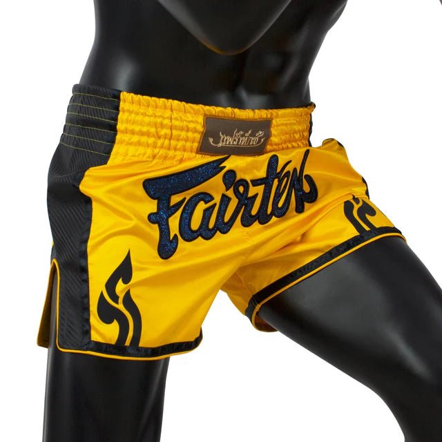 Fairtex BS1701 Yellow Slim Cut Muay Thai Boxing Shorts - Fight.ShopMuay Thai ShortFairtexXS