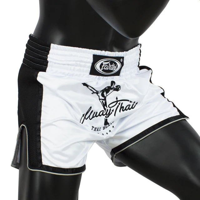 Fairtex BS1707 White Slim Cut Muay Thai Boxing Short - Fight.ShopMuay Thai ShortFairtexXS