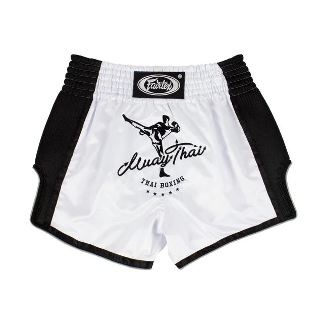 Fairtex BS1707 White Slim Cut Muay Thai Boxing Short - Fight.ShopMuay Thai ShortFairtexXS