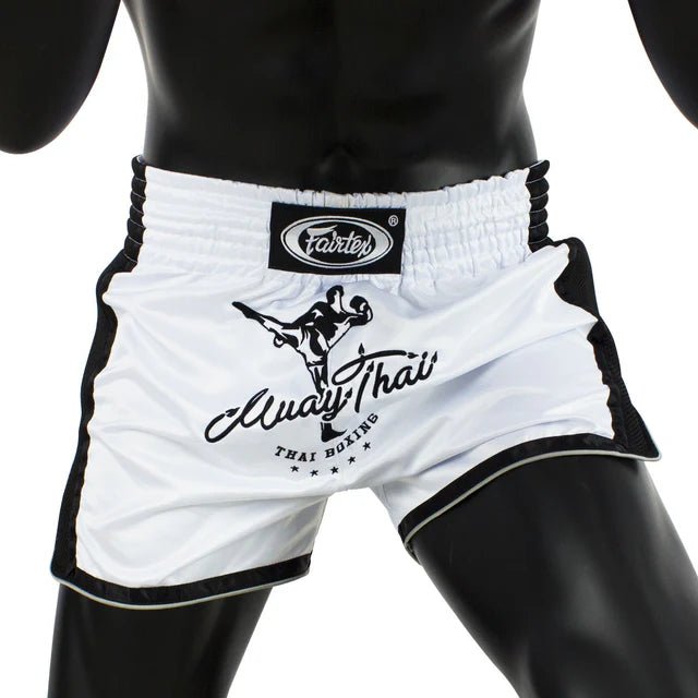 Fairtex BS1707 White Slim Cut Muay Thai Boxing Short - Fight.ShopMuay Thai ShortFairtexXS