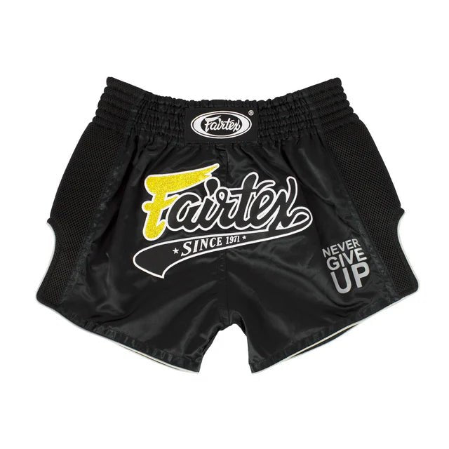 Fairtex BS1708 Black Slim Cut Muay Thai Boxing Short - Fight.ShopMuay Thai ShortFairtexXS