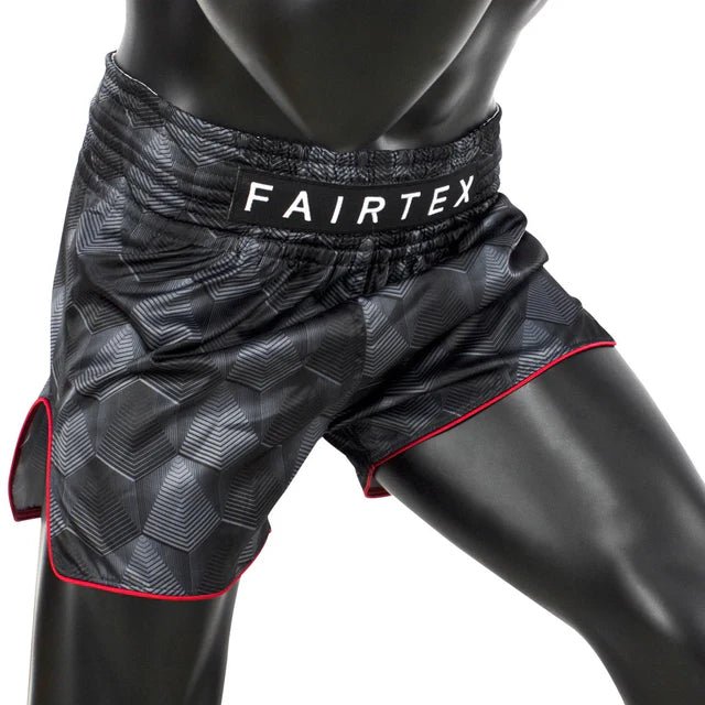 Fairtex BS1901 Stealth Black Slim Cut Muay Thai Boxing Short - Fight.ShopMuay Thai ShortFairtexXS