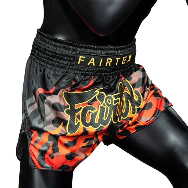 Fairtex BS1921 Black Volcano Muay Thai Boxing Short - Fight.ShopMuay Thai ShortFairtexXS