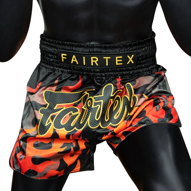 Fairtex BS1921 Black Volcano Muay Thai Boxing Short - Fight.ShopMuay Thai ShortFairtexXS