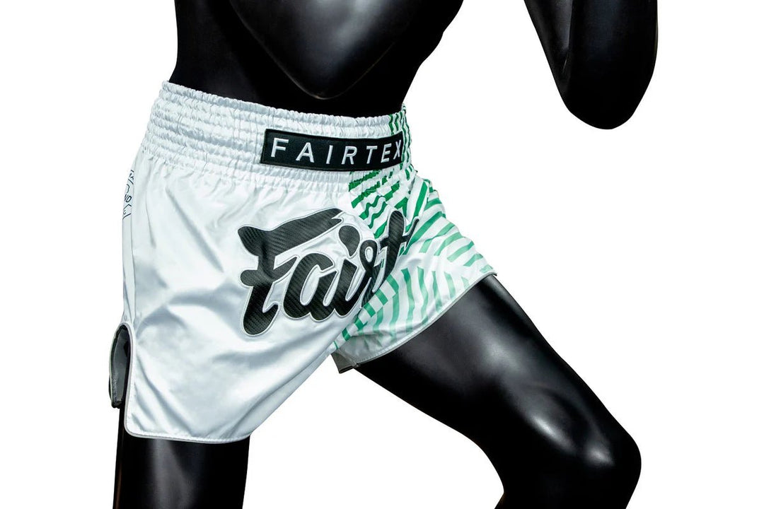 Fairtex BS1923 Racer White Muay Thai Shorts - Fight.ShopMuay Thai ShortFairtexXS