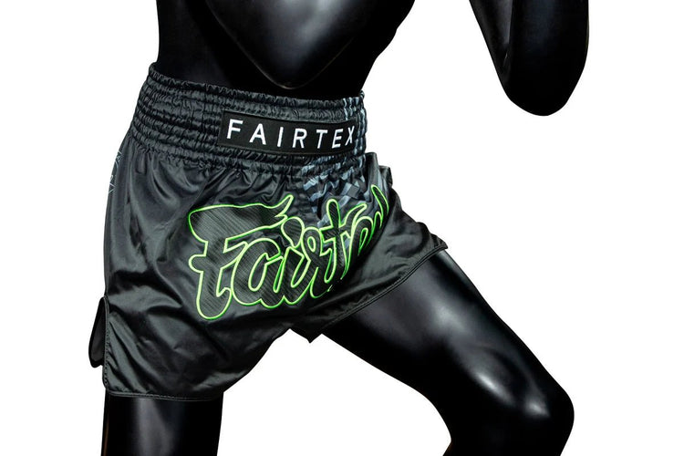 Fairtex BS1924 Racer Black Muay Thai Boxing Shorts - Fight.ShopMuay Thai ShortFairtexXS