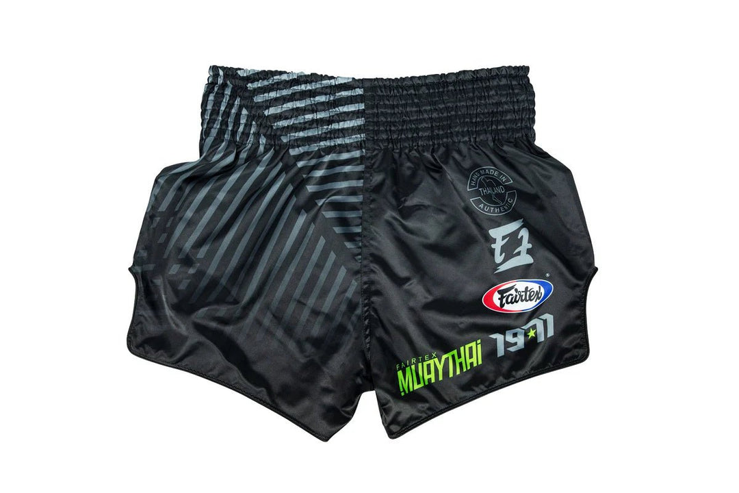 Fairtex BS1924 Racer Black Muay Thai Boxing Shorts - Fight.ShopMuay Thai ShortFairtexXS