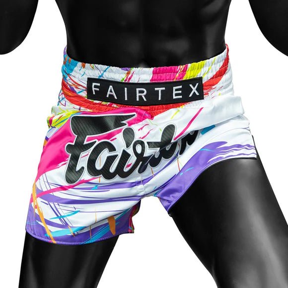 Fairtex BS1933 World Music White New Muay Thai Shorts - Fight.ShopMuay Thai ShortFairtexXS