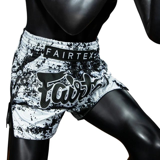 Fairtex BS1948 Grunge White Muay Thai Shorts - Fight.ShopMuay Thai ShortFairtexXS