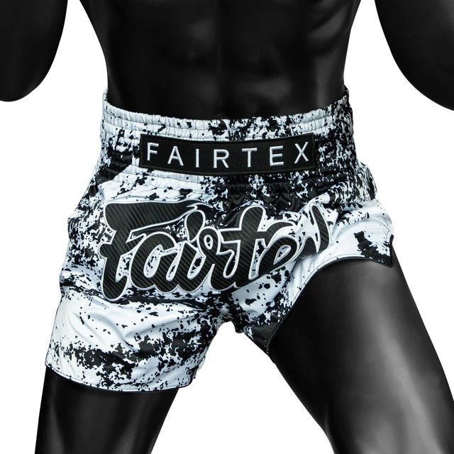 Fairtex BS1948 Grunge White Muay Thai Shorts - Fight.ShopMuay Thai ShortFairtexXS