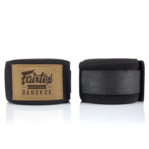 Fairtex HW4 Elastic Handwraps - Fight.ShopHand WrapFairtexBlack