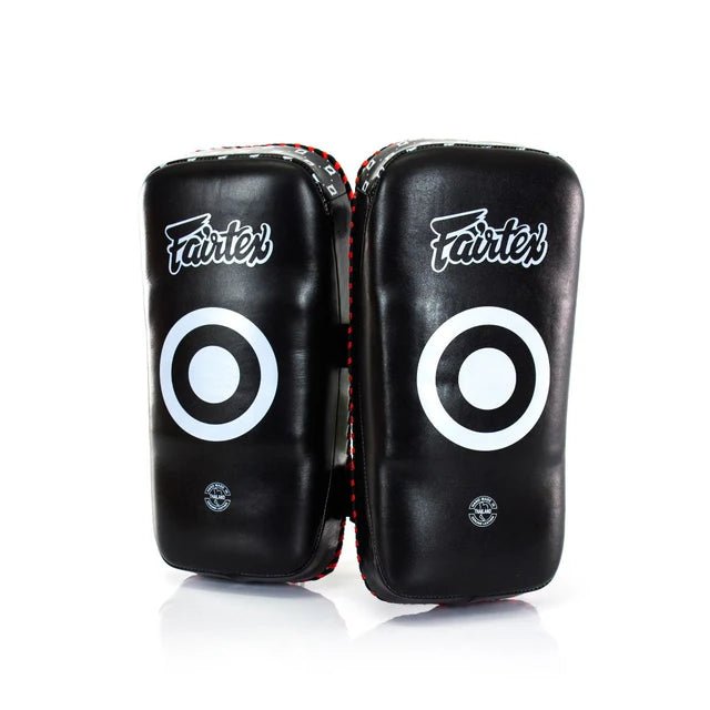 Fairtex KPLS2 Superior Kickboxing Curved Kick Pads - Cowhide Leather - Fight.ShopThai PadFairtex