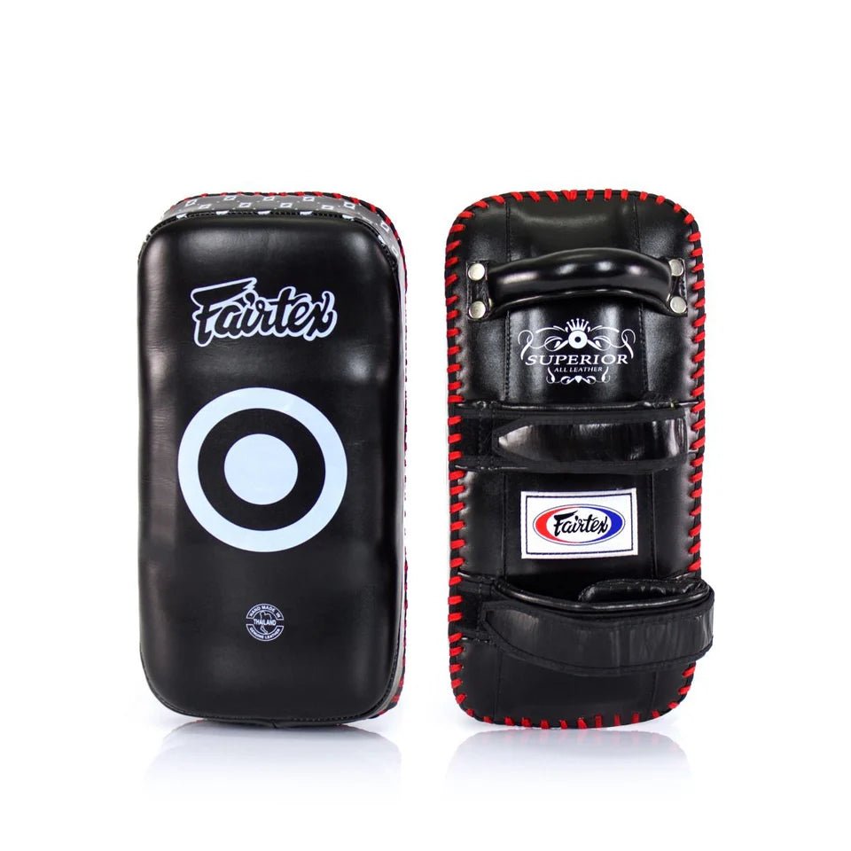 Fairtex KPLS2 Superior Kickboxing Curved Kick Pads - Cowhide Leather - Fight.ShopThai PadFairtex