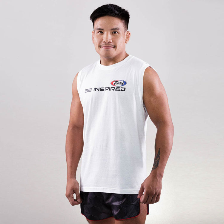 Fairtex MTT - 35 Sleeveless - Be Inspired - Fight.ShopJerseyFairtexWhiteXS