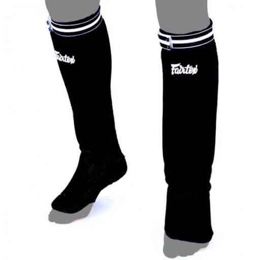 Fairtex SPE1 Fabric Padded Shinguards - Fight.ShopShinguardFairtexBlack