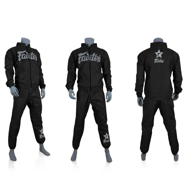 Fairtex VS3 Vinyl Sweat Suit - Fight.ShopSweat SuitFairtexBlack/GreyS