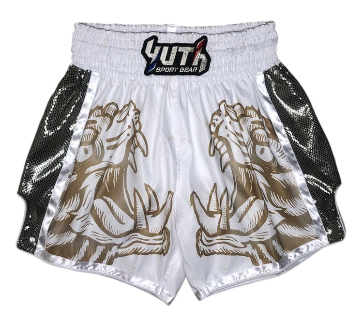 Kingdom Muay Thai Short - Fight.ShopMuay Thai ShortKingdom Muay ThaiWhite