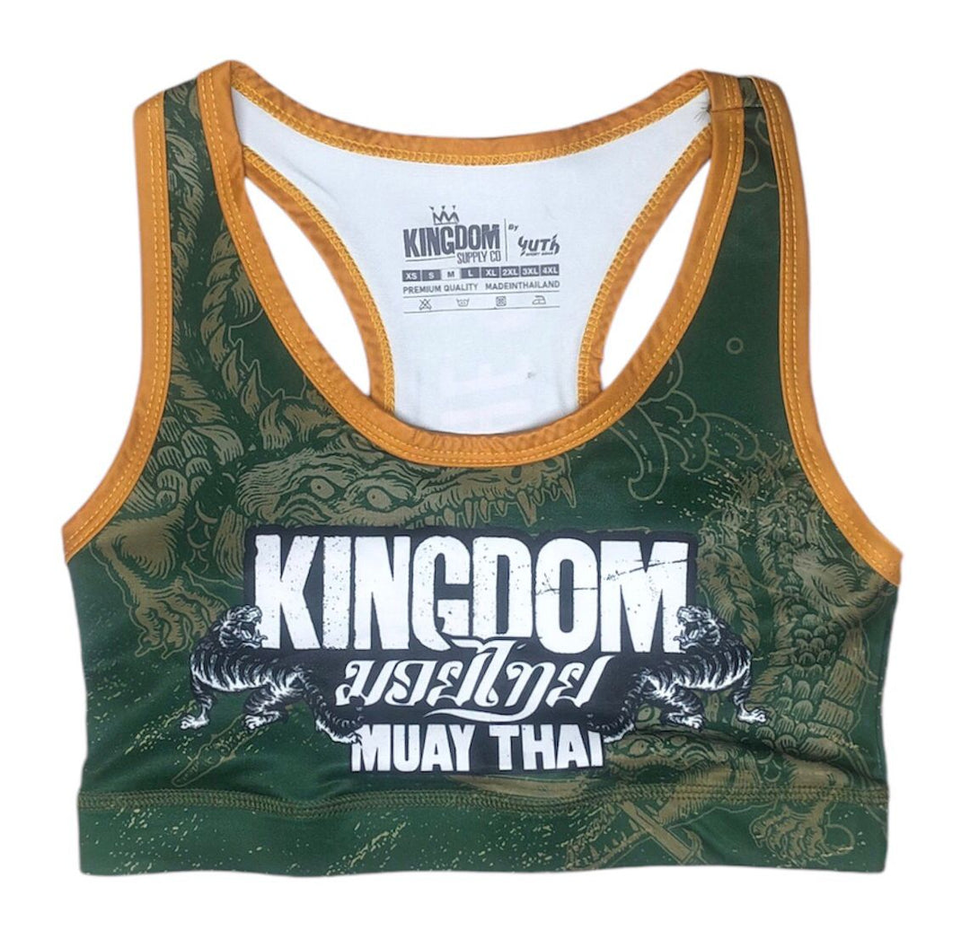 Kingdom Muay Thai Sports Bra - Fight.ShopSports braKingdom Muay ThaiGreen