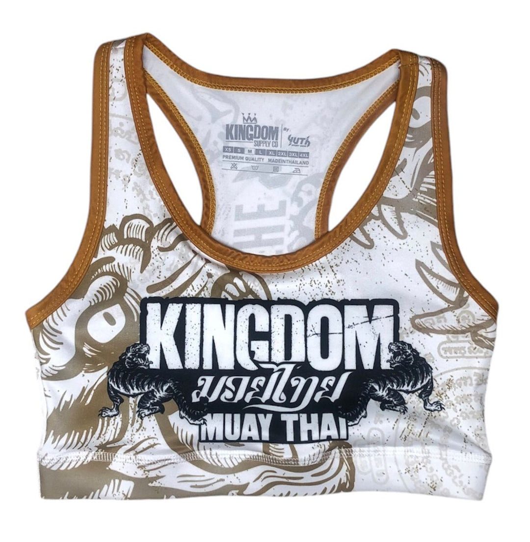 Kingdom Muay Thai Sports Bra - Fight.ShopSports braKingdom Muay ThaiWhite