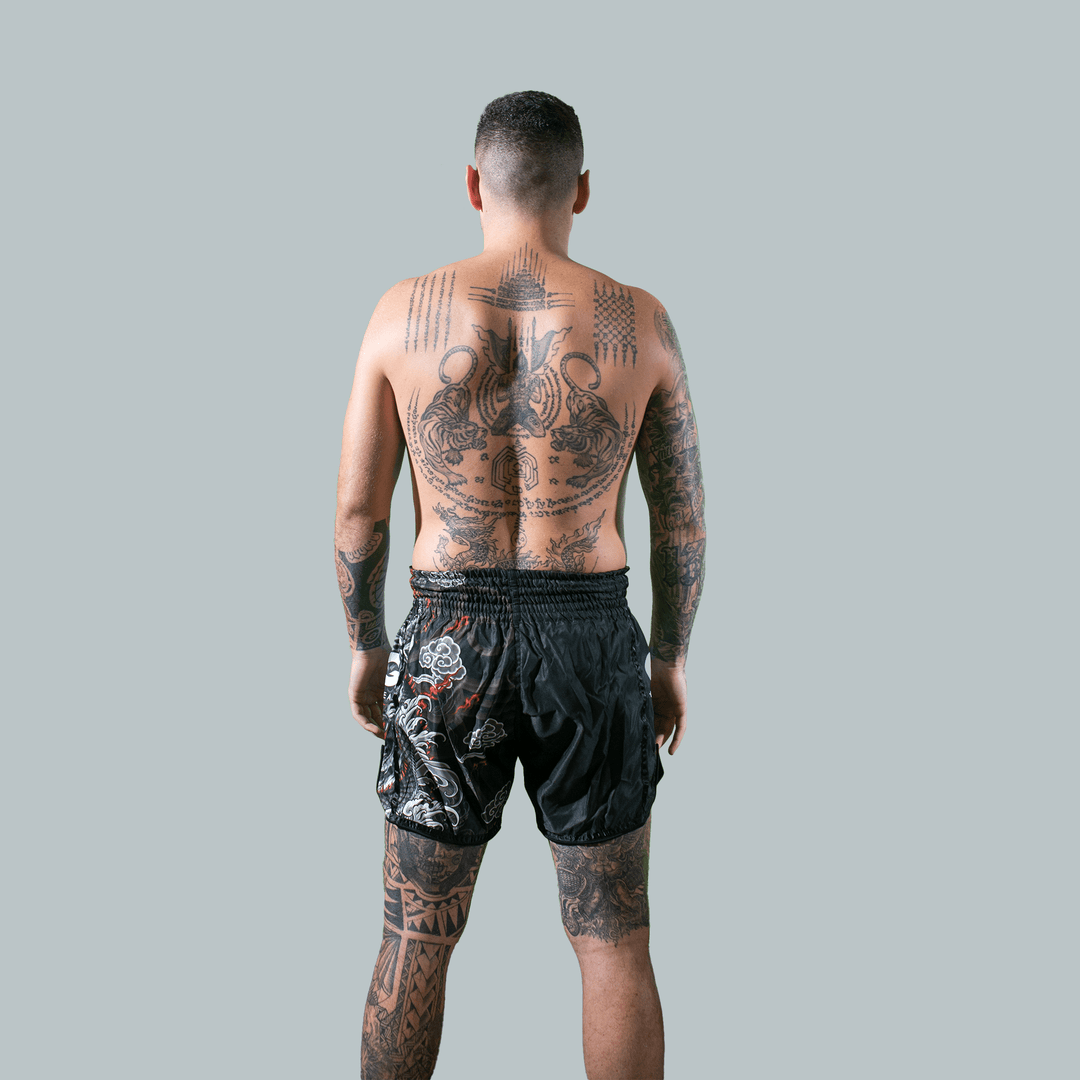 OG Fightwear Muay Thai Black Tiger Shorts - Fight.ShopMuay Thai ShortOG FightwearS