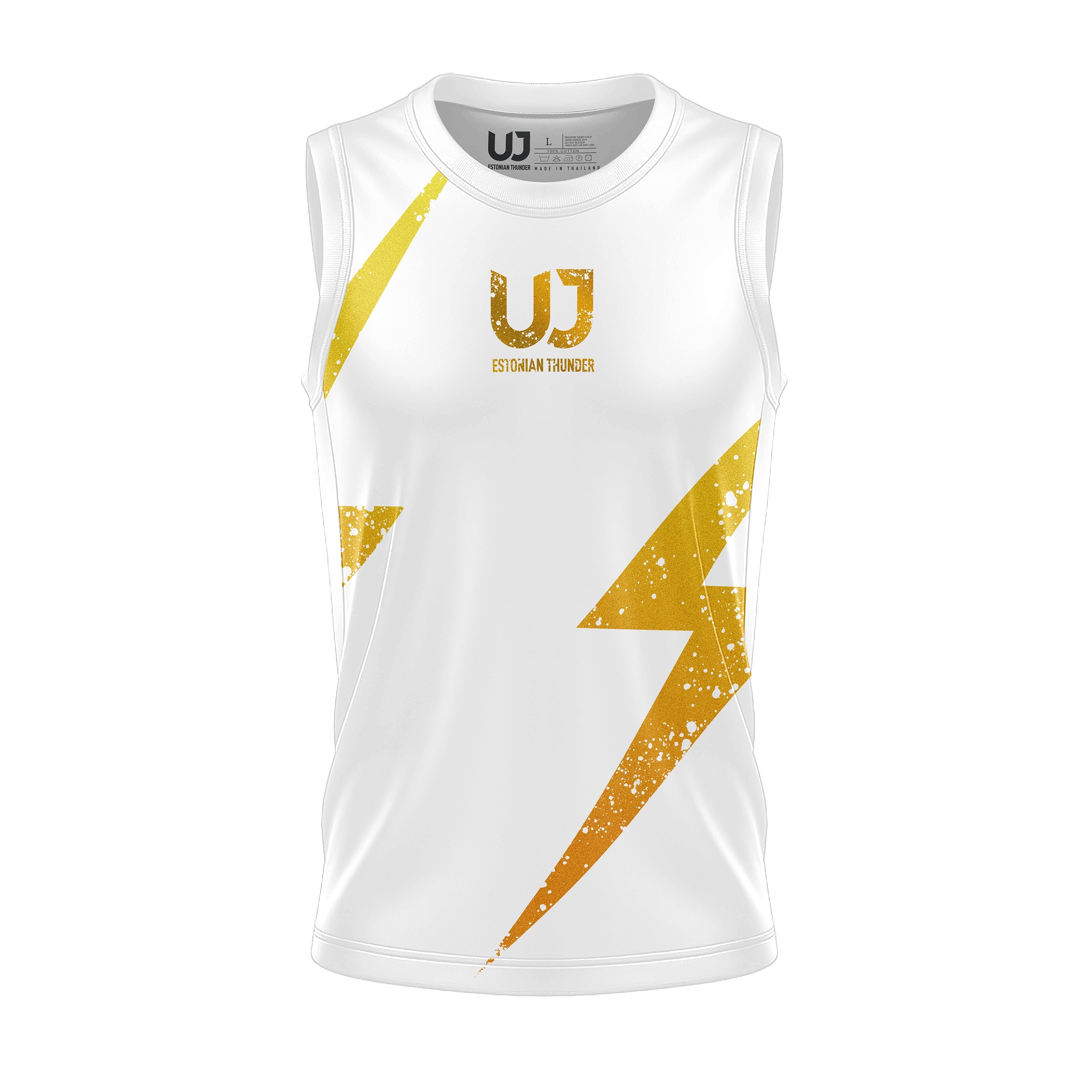 UJ Thunder Sleeveless Shirt - Fight.ShopT-ShirtUJWhiteXS